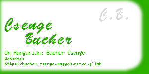 csenge bucher business card